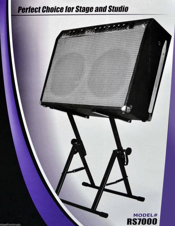 ONSTAGE RS7000 TILTBACK AMP STAND. BIGGER AND STRONGER. 68 CAPACITY