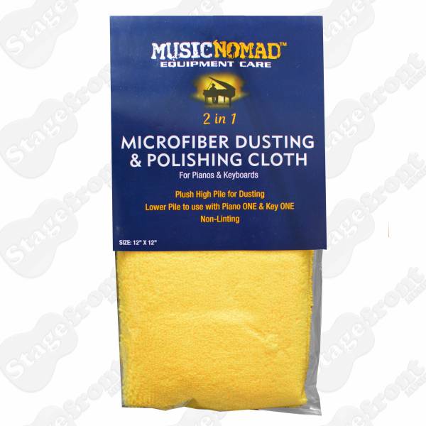 MUSIC NOMAD MICROFIBRE DUSTING & POLISHING CLOTH - PIANOS & KEYBOARDS (MN230)