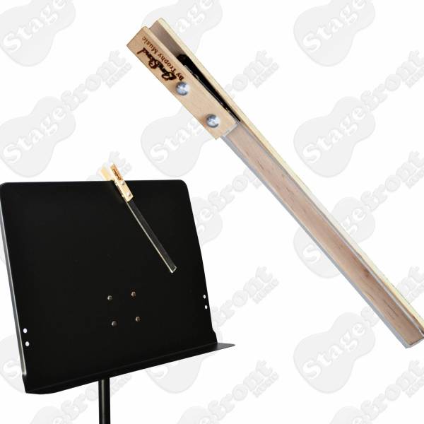 MUSIC STAND CLIP FOR ORCHESTRAL MUSIC STAND. 10" PEG TO SECURE BOOK PAGES - NEW