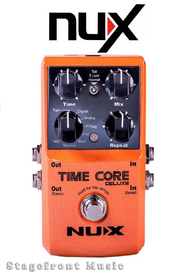 Nu-X NUX TIME CORE DELUXE DELAY EFFECTS PEDAL 7 DELAY MODES