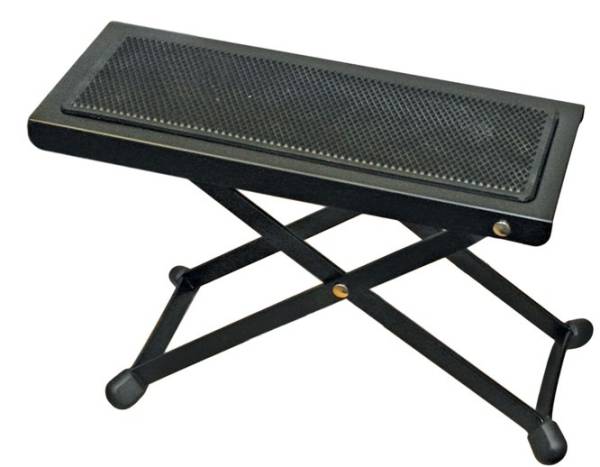 XTREME GUITARIST’S FOOTSTOOL FOR GUITAR / FOOT STOOL / SOLID BLACK METAL FRAME