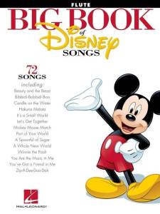 BIG BOOK OF DISNEY SONGS FOR FLUTE 72 FAVORITE HITS FROM MOVIES ...