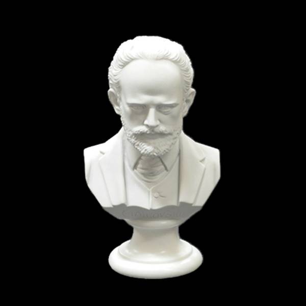 COMPOSER BUST CRUSHED MARBLE STATUE/FIGURINE - 22CM VARIOUS COMPOSERS