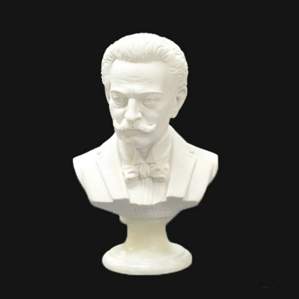 COMPOSER BUST CRUSHED MARBLE STATUE/FIGURINE - 22CM VARIOUS COMPOSERS