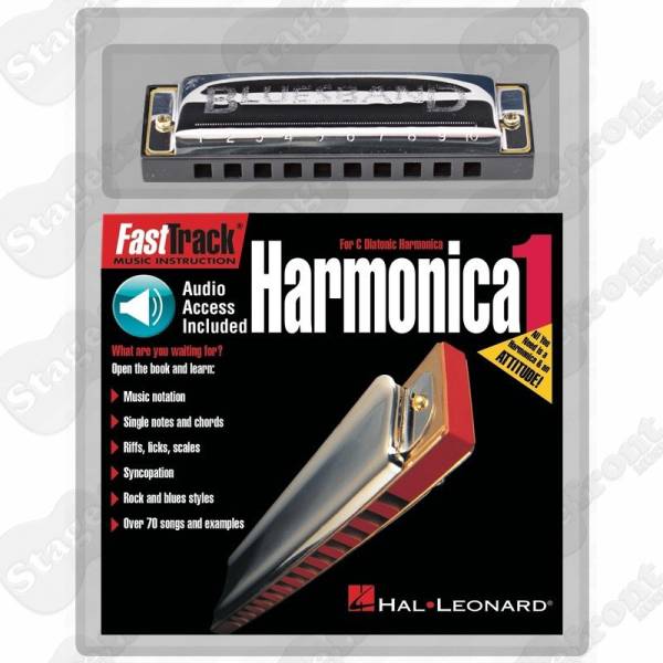 HOHNER BLUES BAND HARMONICA KEY C WITH BONUS BOOK & CD GREAT FOR BEGINNERS