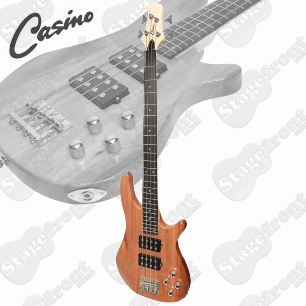 CASINO 24 SERIES MAHOGANY HUMBUCKING ELECTRIC BASS GUITAR SET CTB-24T-MAH