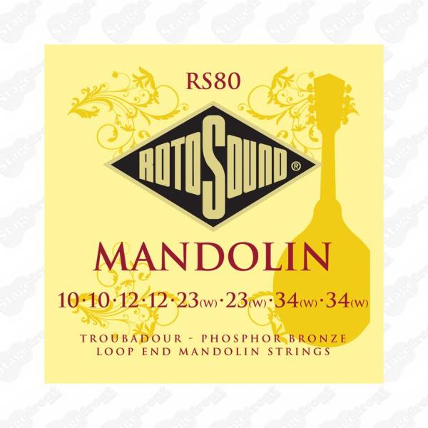 MANDOLIN STRINGS TROUBADOUR PHOSPHER BRONZE 10-34