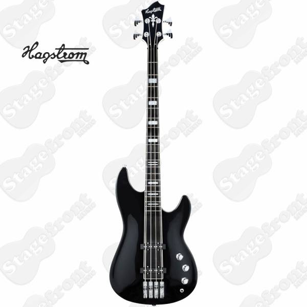 HAGSTROM SUPER SWEDE BASS GUITAR IN BLACK GLOSS SUSWEBBLK