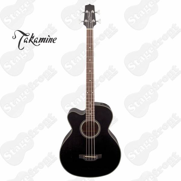 TAKAMINE GB30 SERIES LEFT HANDED NEX SOLID SPRUCE ACOUSTIC ELECTRIC BASS GUITAR BLACK GLOSS GB30CEBLKLH