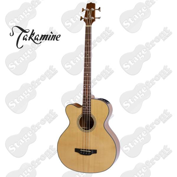 TAKAMINE GB30 SERIES LEFT HANDED NEX ACOUSTIC ELECTRIC SOLID SPRUCE BASS GUITAR NATURAL GLOSS GB30CENATLH